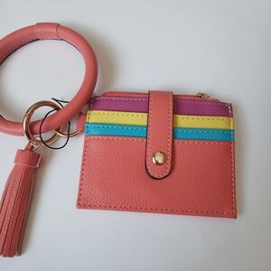 Colorful Card Holder with Wristlet